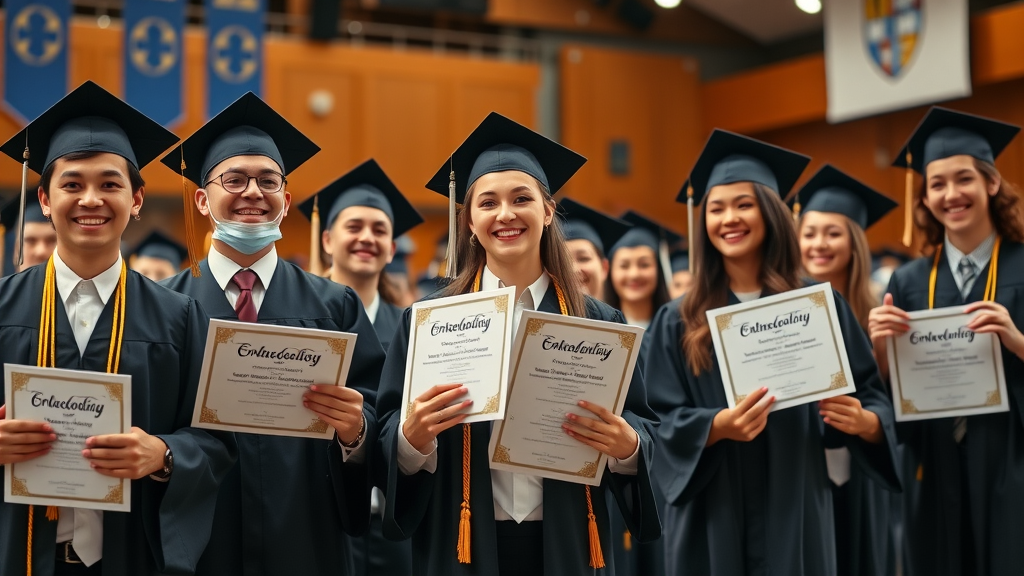 dental students receiving orthodontic specialty certificates