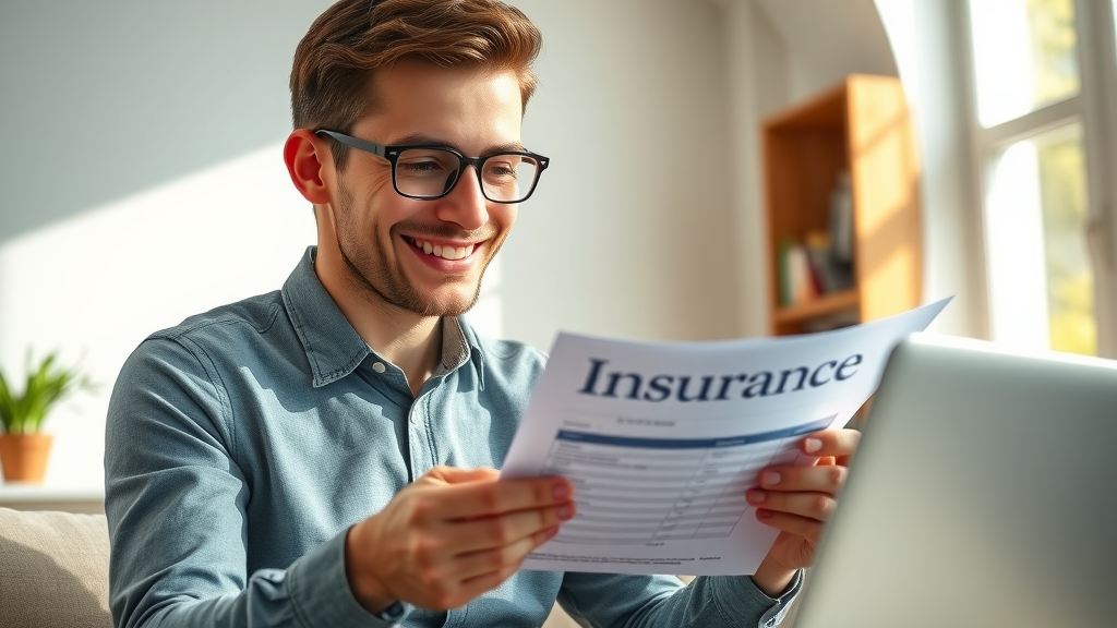 happy adult reviewing payment options and insurance coverage for Invisalign treatment in South Carolina