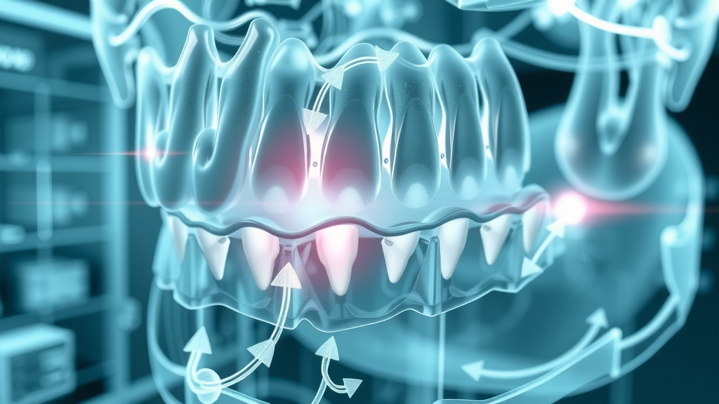 cheerful teen brushing teeth, following orthodontic at-home care routine, to support accelerated orthodontic treatment