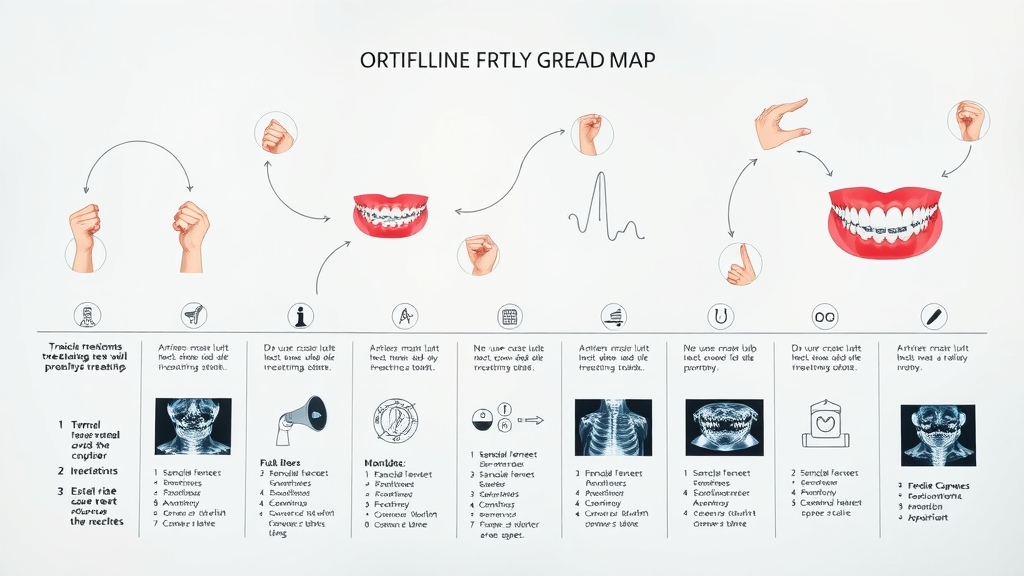 Orthodontic treatment roadmap, showing stages from consultation to completion, informative online timeline for how long does orthodontic treatment usually take