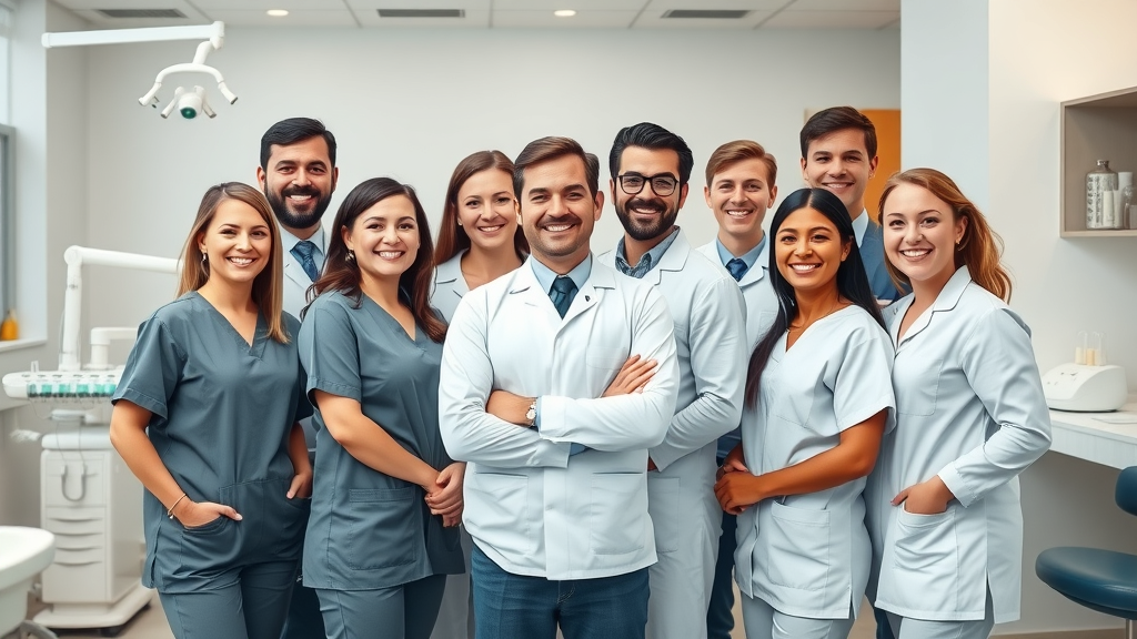 Kingston Village Dentistry dental team smiling inside modern clinic