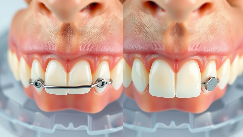 detailed side-by-side view of rubber band spacers and metal spacers, types of spacers for braces, metal spacers, rubber band spacers, orthodontic spacer