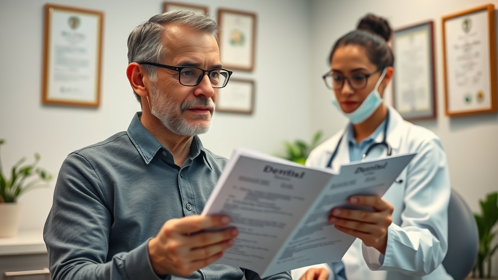 Adult patient reviewing orthodontic treatment options with dental specialist, making an informed choice, what does an orthodontist do that a regular dentist doesn’t?