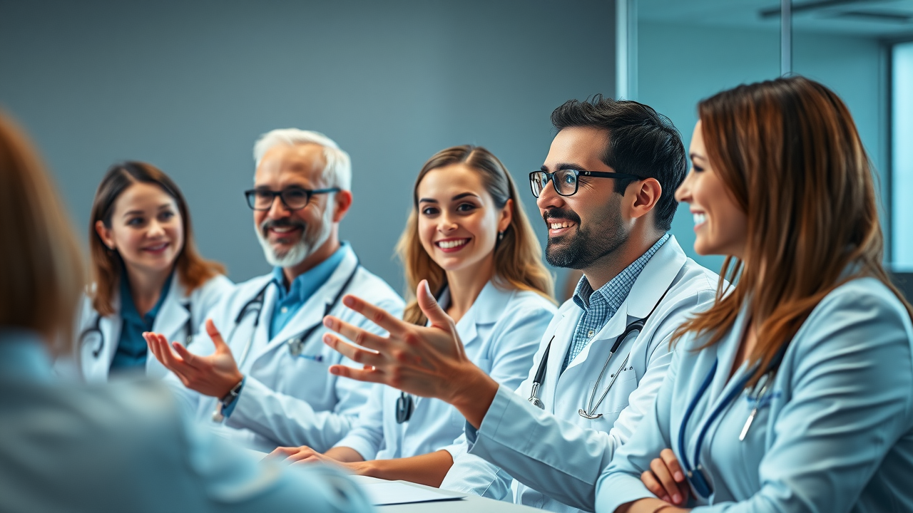 orthodontic treatment panel: Professional orthodontic experts in discussion about rapid braces and Invisalign systems