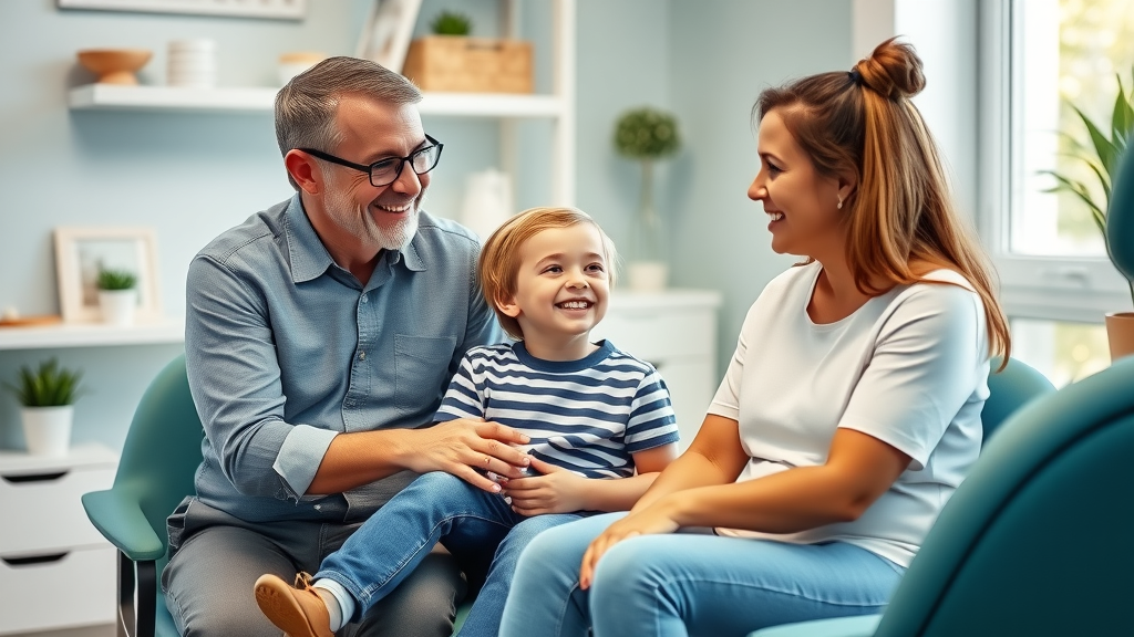 parent and child with orthodontist discussing step-by-step orthodontic evaluation in a Pawleys Island consultation room