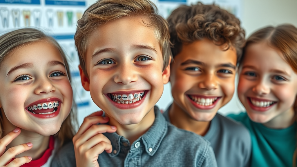 Close-up of various types of kids