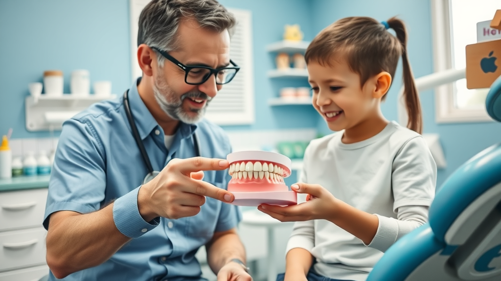 child-patient consultation orthodontist dental model expander Myrtle Beach