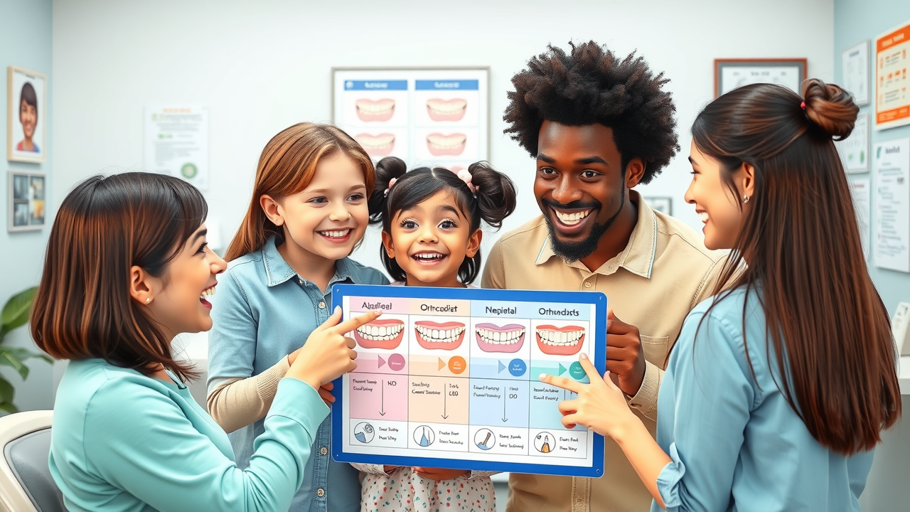 families reviewing orthodontist comparison chart conway sc orthodontist search: top tips for families
