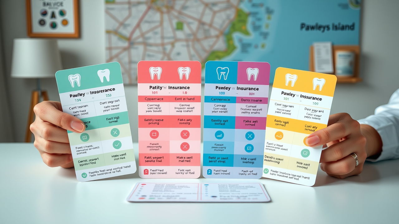 infographic comparing dental insurance plans for braces in Pawleys Island, SC with focus on coverage, waiting periods, and annual limits