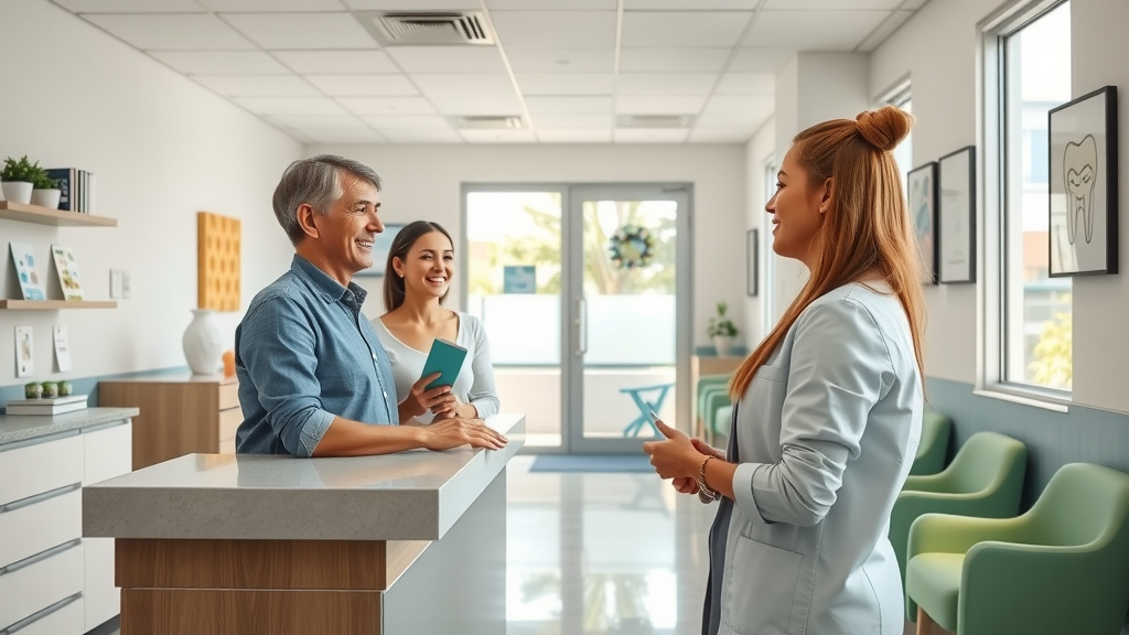reception area of orthodontist in Conway SC, welcoming staff and modern waiting area, orthodontist in conway sc what they do