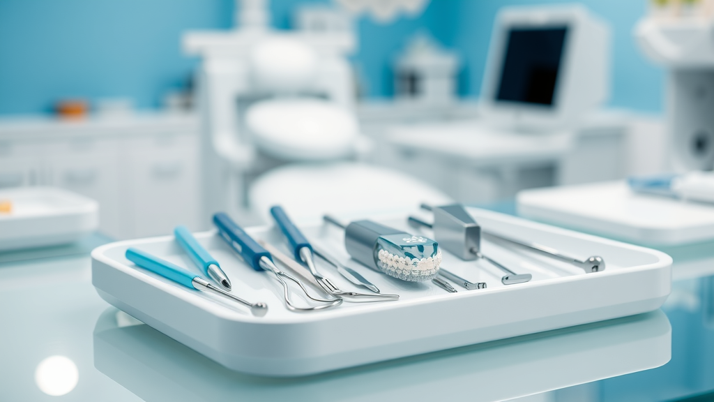 Modern orthodontic tools and braces kit used for orthodontic care in Pawleys Island SC