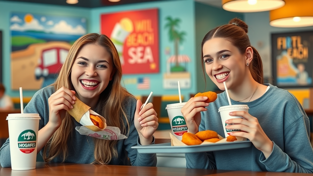 Table with the top ten best braces-friendly foods enjoyed by teens in Grand Strand.