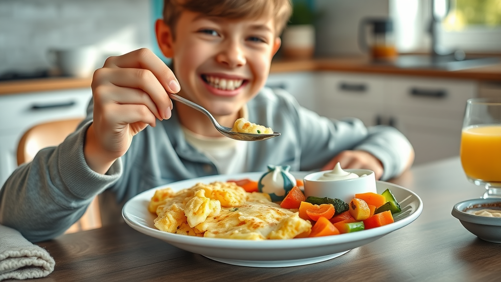 Smiling teen with braces brushing teeth, demonstrating a hygiene routine for braces in Myrtle Beach.