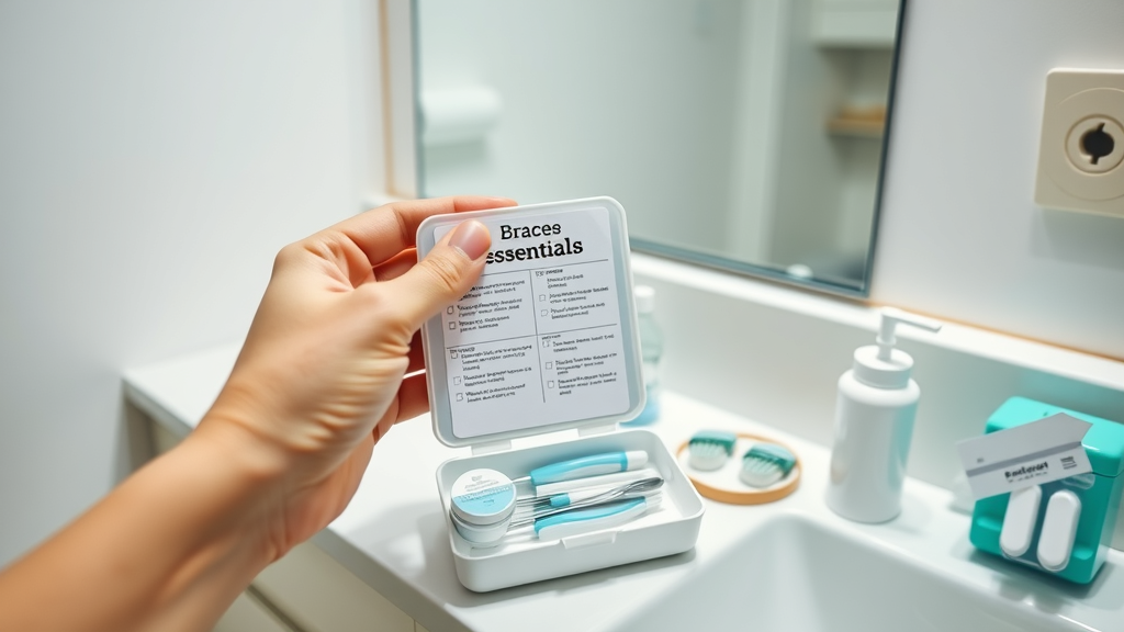 Checklist for braces emergency essentials focusing on emergency dental care and orthodontic wax in Conway SC